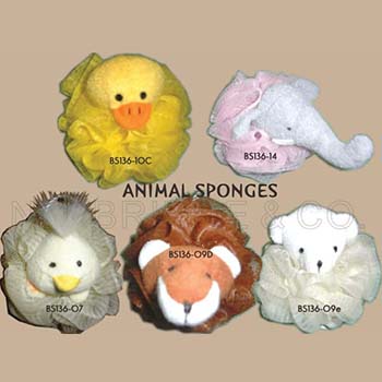 Animal Bath Sponge-Bath Puff,Animal Mesh Sponge