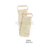 Sisal Back Scrubber with Wood Handle
