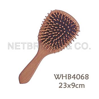 Wood Hair Brush, WHB4068
