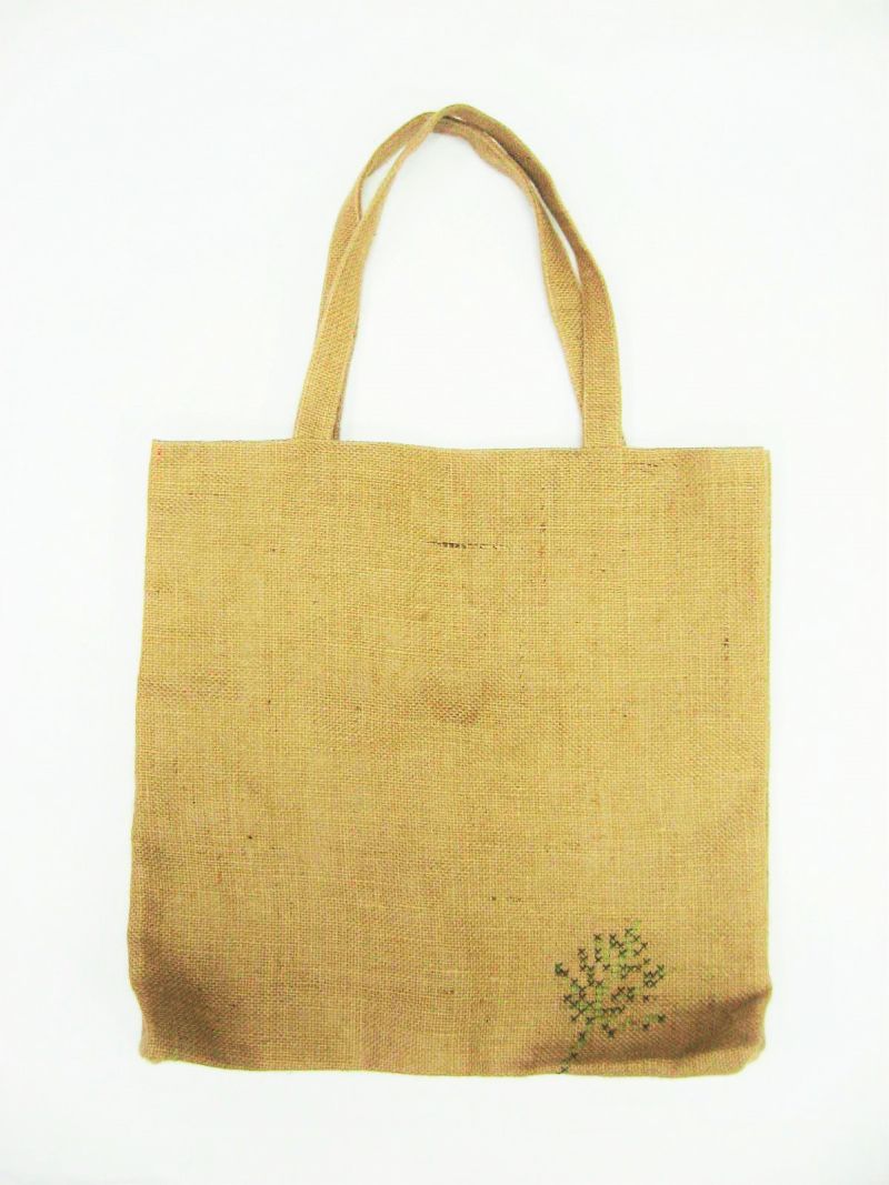 Yellow Sisal Fabric Reusable Bag,Grocery Bag