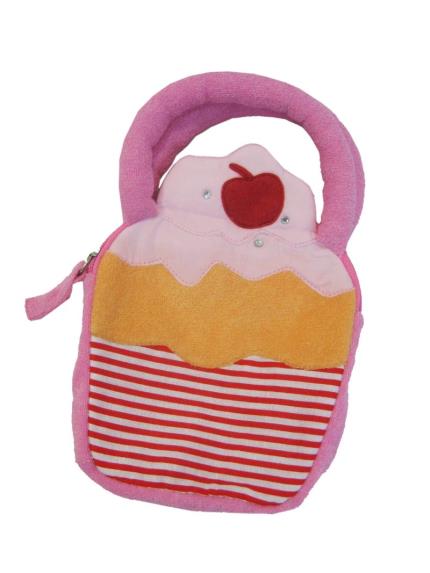 Pink Cupcake Bag-Strips,Small Bag