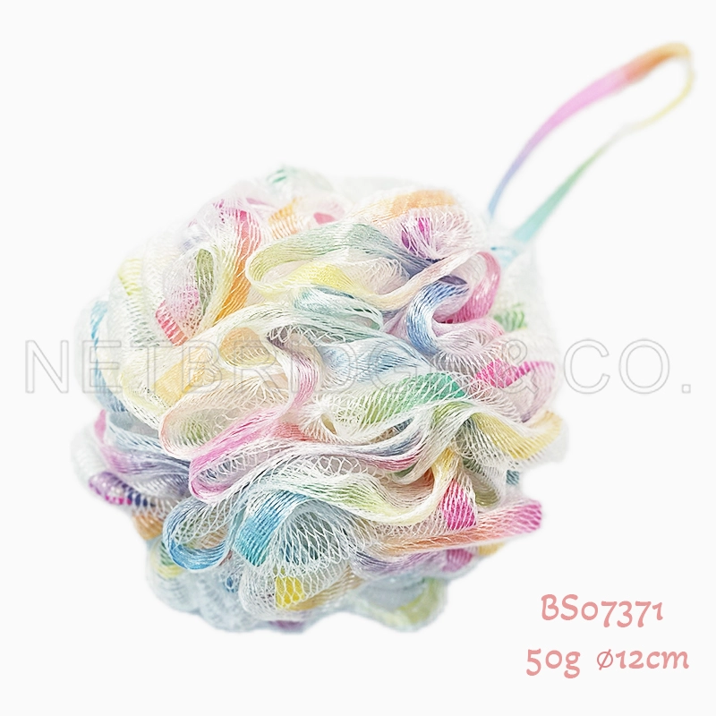Mesh Sponge w/ colorful ribbons, BS07371